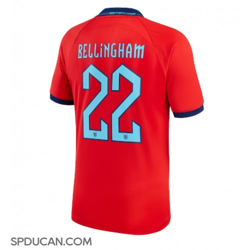 Muški Nogometni Dres Engleska Jude Bellingham #22 Gostujuci SP 2022 Kratak Rukav